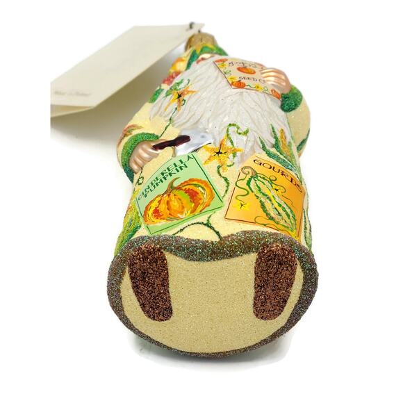 Patricia Breen Sowing Time Gourds Pumpkin Fall Santa Claus Christmas Ornament - Picture 6 of 7